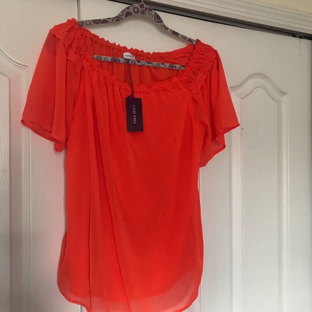 Lascana Women's Orange Blouse NWT